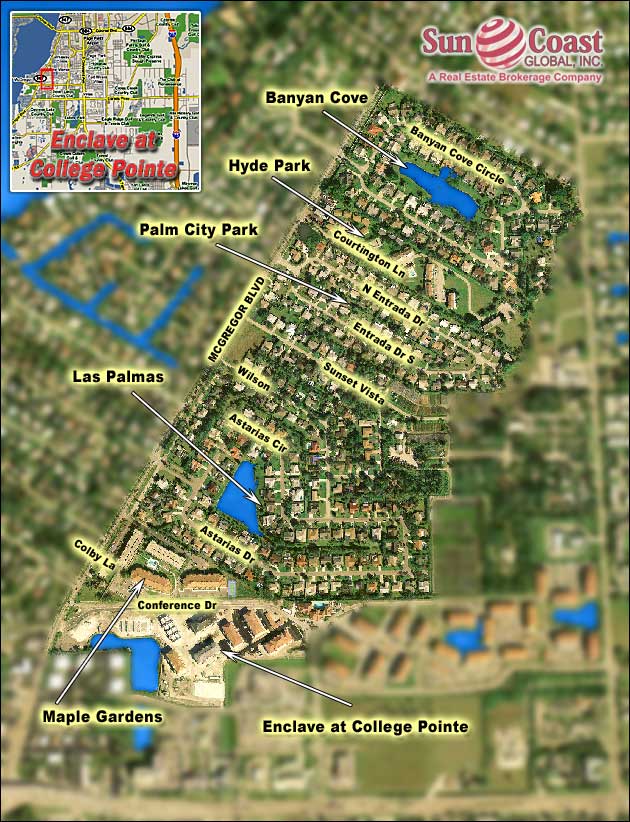 Enclave At College Pointe Overhead Map